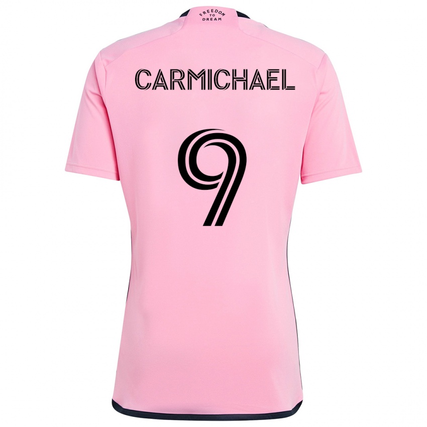 Bambino Maglia Ryan Carmichael #9 Rosa Kit Gara Home 2024/25 Maglietta