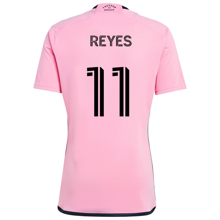 Bambino Maglia Dairon Reyes #11 Rosa Kit Gara Home 2024/25 Maglietta