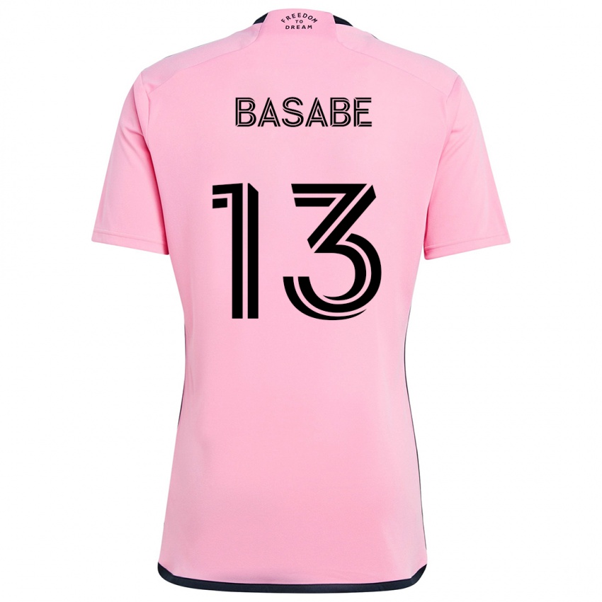 Bambino Maglia Samuel Basabe #13 Rosa Kit Gara Home 2024/25 Maglietta