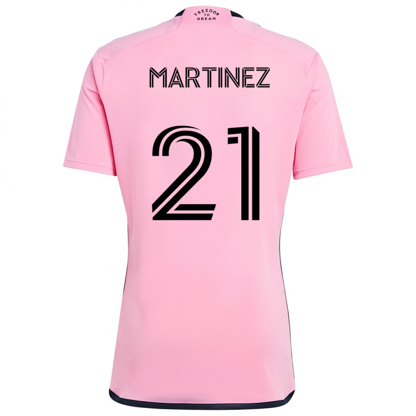 Bambino Maglia Derrek Martinez #21 Rosa Kit Gara Home 2024/25 Maglietta