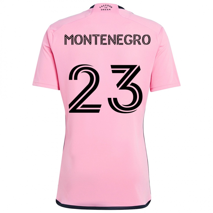 Bambino Maglia Ricardo Montenegro #23 Rosa Kit Gara Home 2024/25 Maglietta