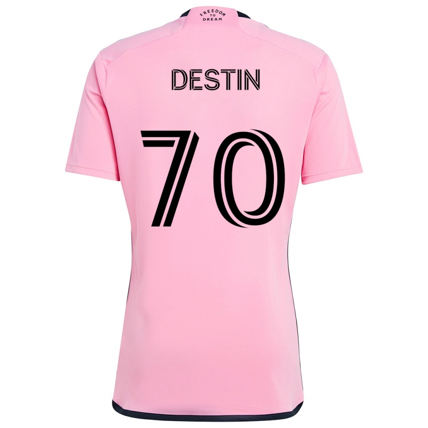 Bambino Maglia Bryan Destin #70 Rosa Kit Gara Home 2024/25 Maglietta