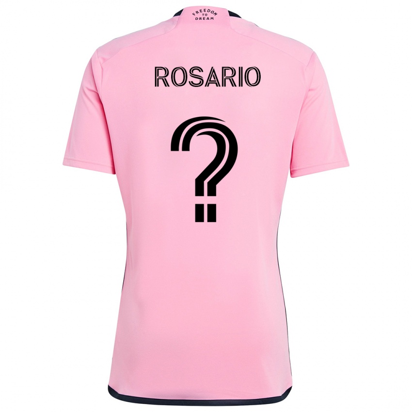 Bambino Maglia Adrian Rosario #0 Rosa Kit Gara Home 2024/25 Maglietta