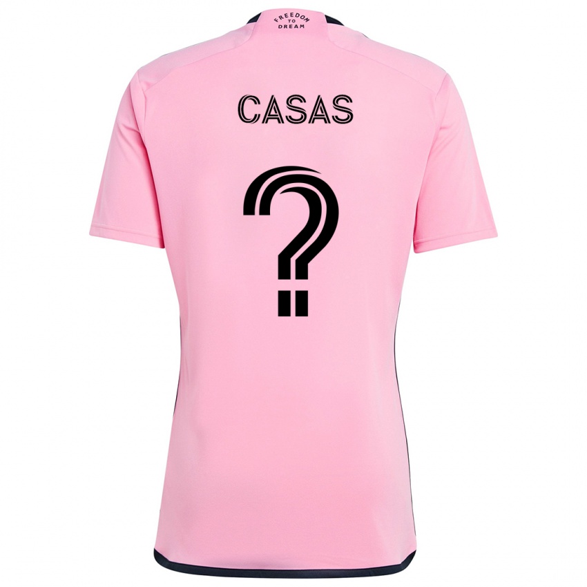 Bambino Maglia André Casas #0 Rosa Kit Gara Home 2024/25 Maglietta