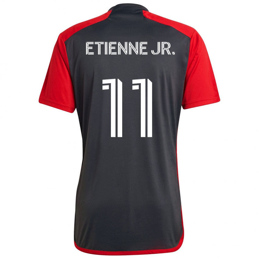 Bambino Maglia Derrick Etienne Jr. #11 Grigio Rosso Kit Gara Home 2024/25 Maglietta