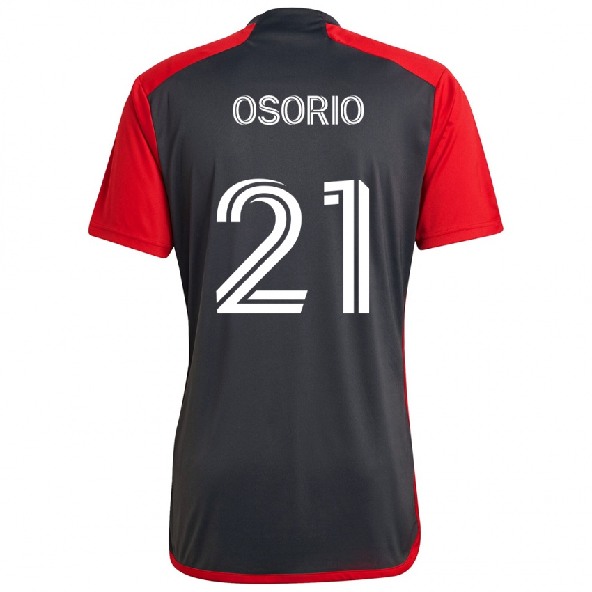 Bambino Maglia Jonathan Osorio #21 Grigio Rosso Kit Gara Home 2024/25 Maglietta