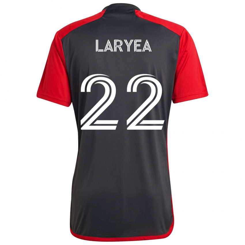 Bambino Maglia Richie Laryea #22 Grigio Rosso Kit Gara Home 2024/25 Maglietta