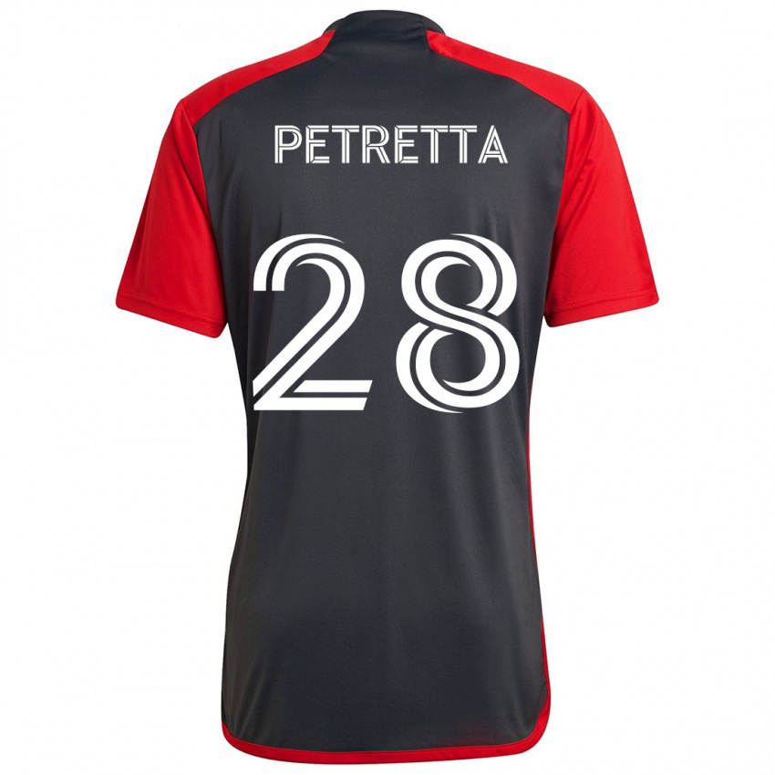 Bambino Maglia Raoul Petretta #28 Grigio Rosso Kit Gara Home 2024/25 Maglietta