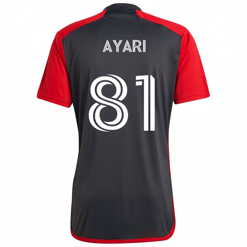 Bambino Maglia Hassan Ayari #81 Grigio Rosso Kit Gara Home 2024/25 Maglietta