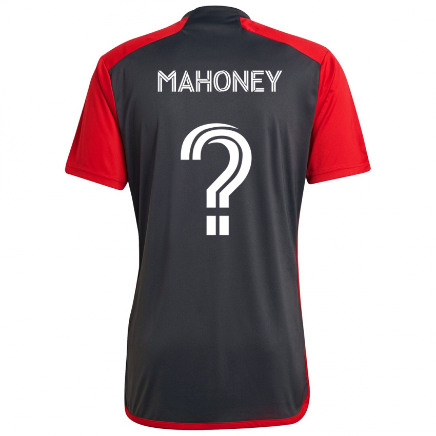 Bambino Maglia Adrian Mahoney #0 Grigio Rosso Kit Gara Home 2024/25 Maglietta