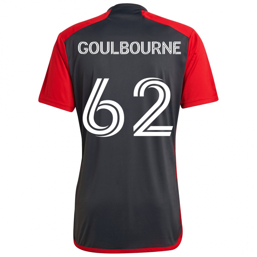 Bambino Maglia Rohan Goulbourne #62 Grigio Rosso Kit Gara Home 2024/25 Maglietta