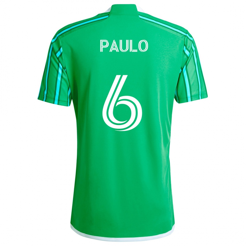 Bambino Maglia João Paulo #6 Verde Bianco Kit Gara Home 2024/25 Maglietta