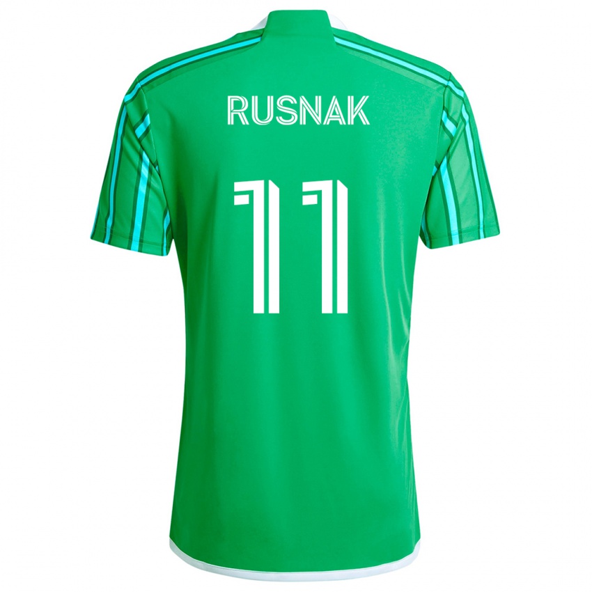 Bambino Maglia Albert Rusnák #11 Verde Bianco Kit Gara Home 2024/25 Maglietta