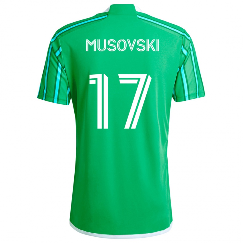 Bambino Maglia Danny Musovski #17 Verde Bianco Kit Gara Home 2024/25 Maglietta