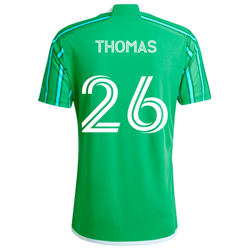 Bambino Maglia Andrew Thomas #26 Verde Bianco Kit Gara Home 2024/25 Maglietta