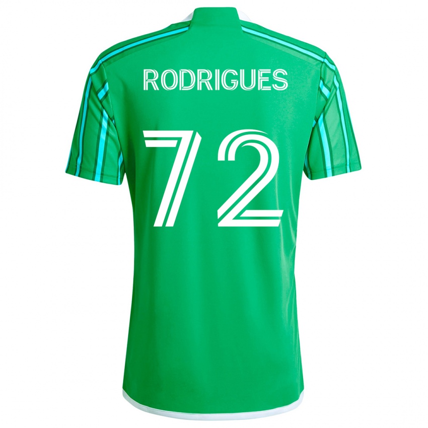 Bambino Maglia Braudílio Rodrigues #72 Verde Bianco Kit Gara Home 2024/25 Maglietta