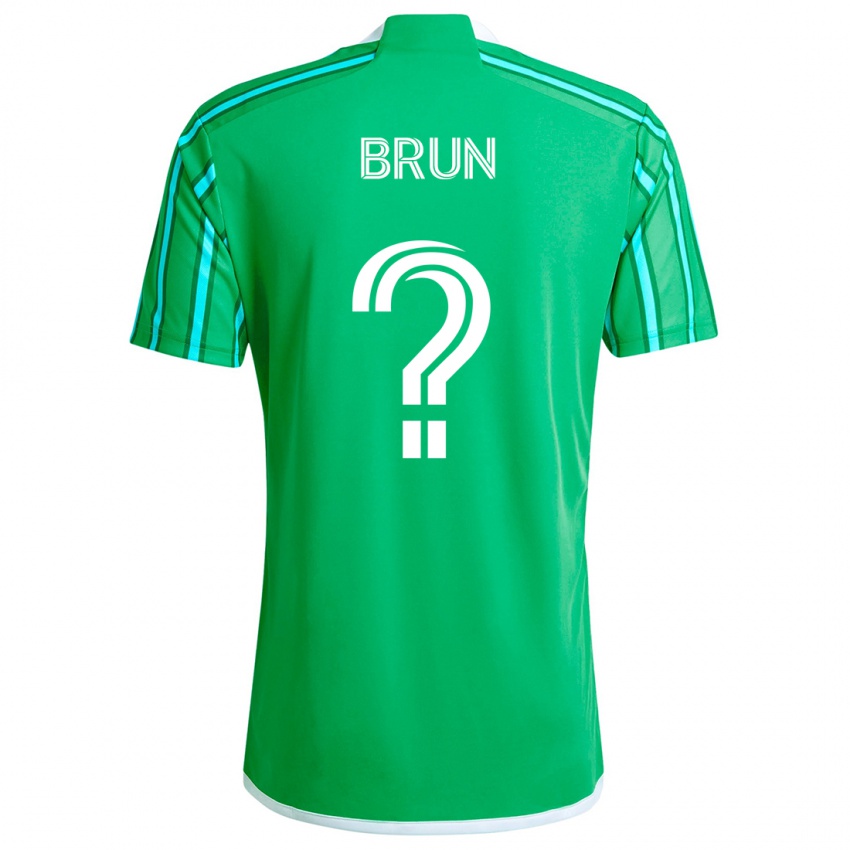 Bambino Maglia Shaun Brun #0 Verde Bianco Kit Gara Home 2024/25 Maglietta