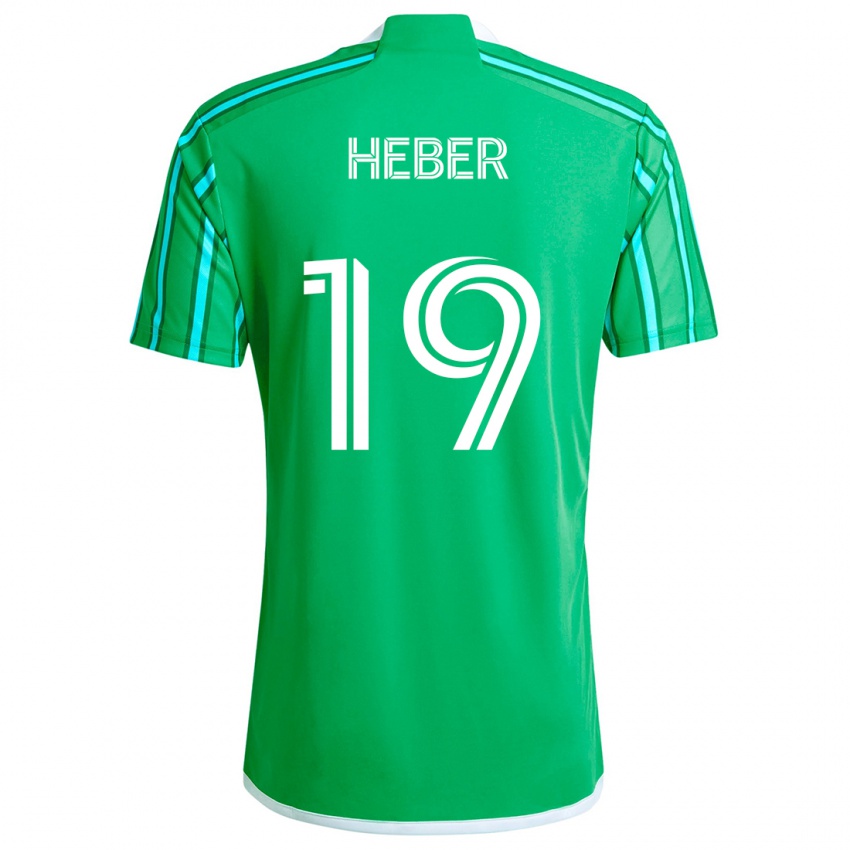 Bambino Maglia Héber #19 Verde Bianco Kit Gara Home 2024/25 Maglietta