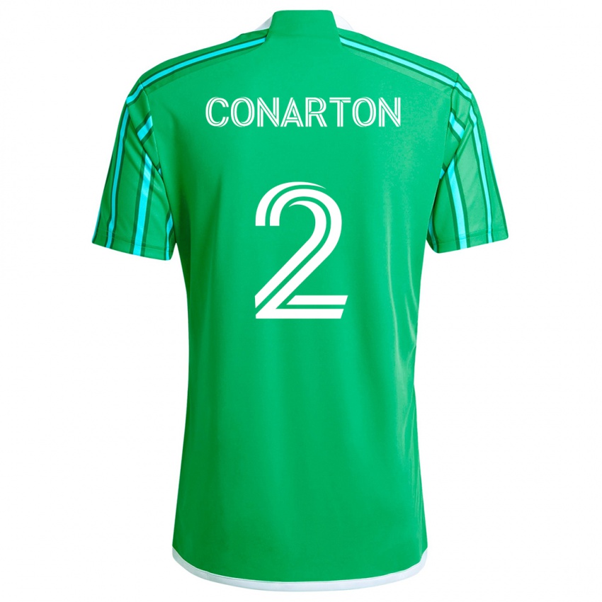 Bambino Maglia Alyssa Conarton #2 Verde Bianco Kit Gara Home 2024/25 Maglietta