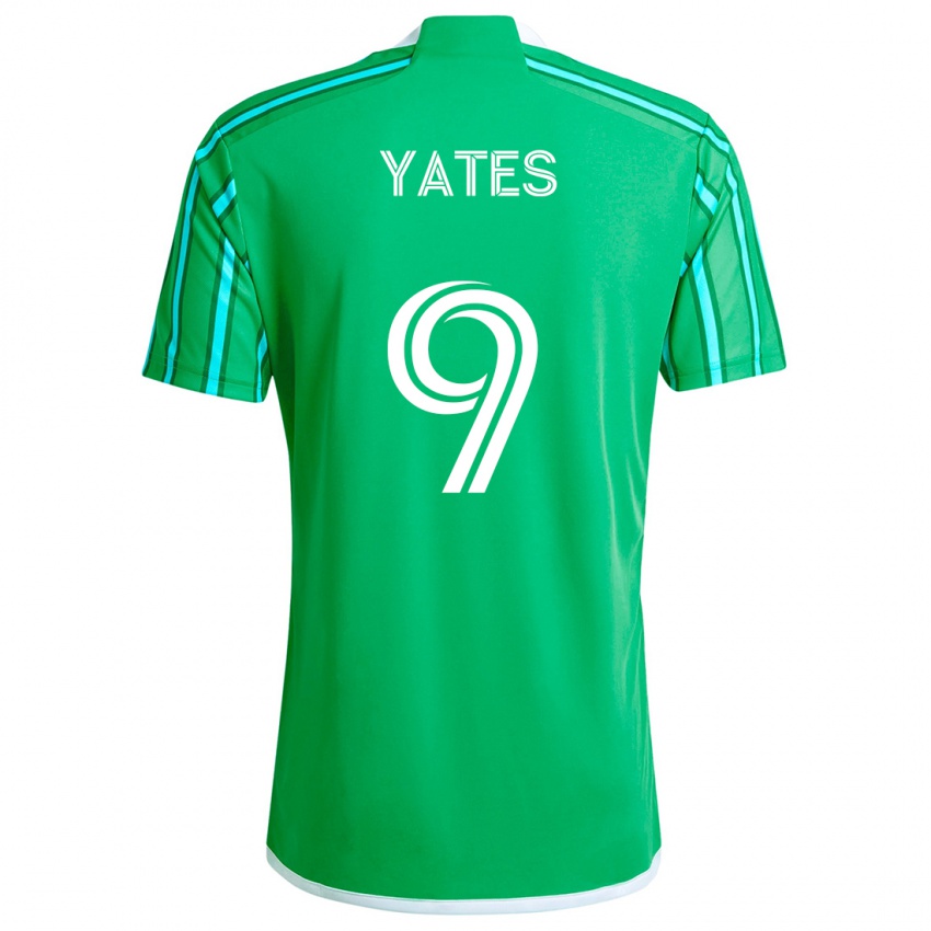 Bambino Maglia Summer Yates #9 Verde Bianco Kit Gara Home 2024/25 Maglietta