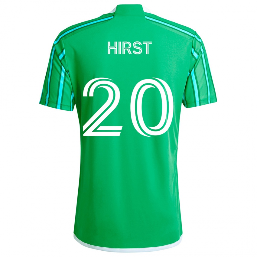 Bambino Maglia Sophie Hirst #20 Verde Bianco Kit Gara Home 2024/25 Maglietta