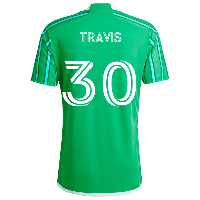 Bambino Maglia Riley Travis #30 Verde Bianco Kit Gara Home 2024/25 Maglietta