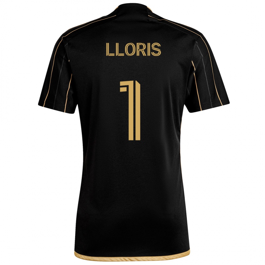 Bambino Maglia Hugo Lloris #1 Oro Nero Kit Gara Home 2024/25 Maglietta