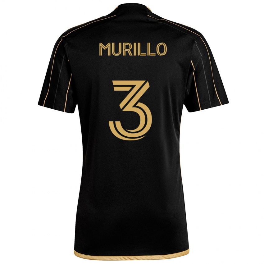 Bambino Maglia Jesús Murillo #3 Oro Nero Kit Gara Home 2024/25 Maglietta