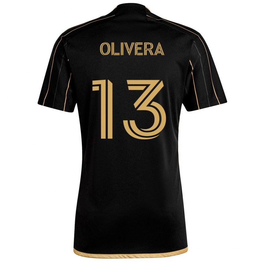 Bambino Maglia Cristian Olivera #13 Oro Nero Kit Gara Home 2024/25 Maglietta