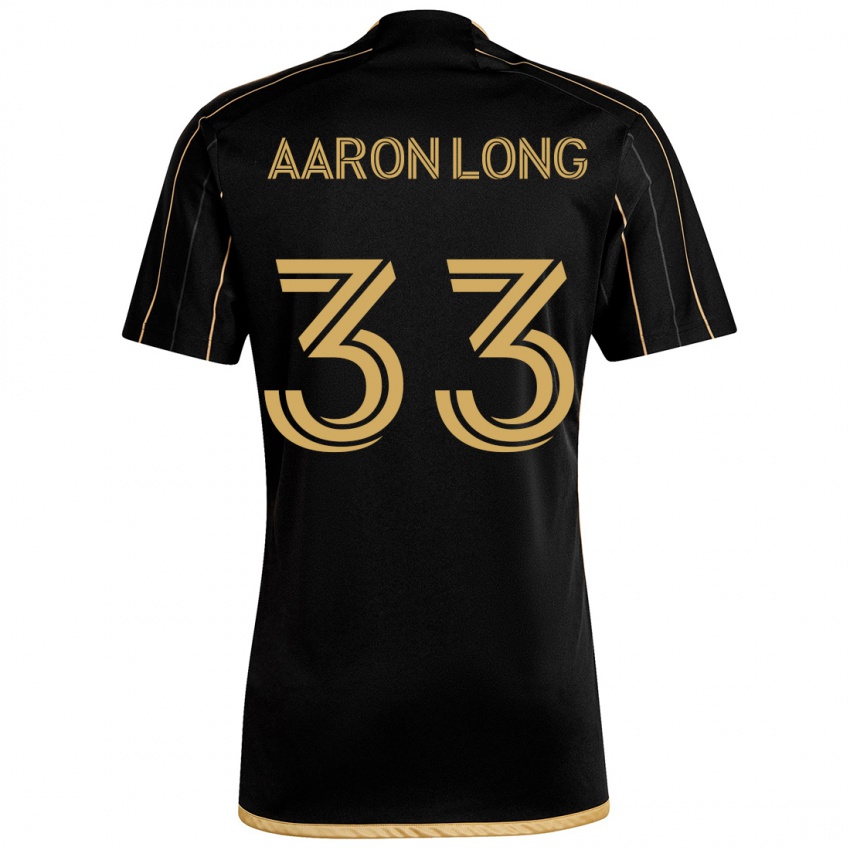 Bambino Maglia Aaron Long #33 Oro Nero Kit Gara Home 2024/25 Maglietta