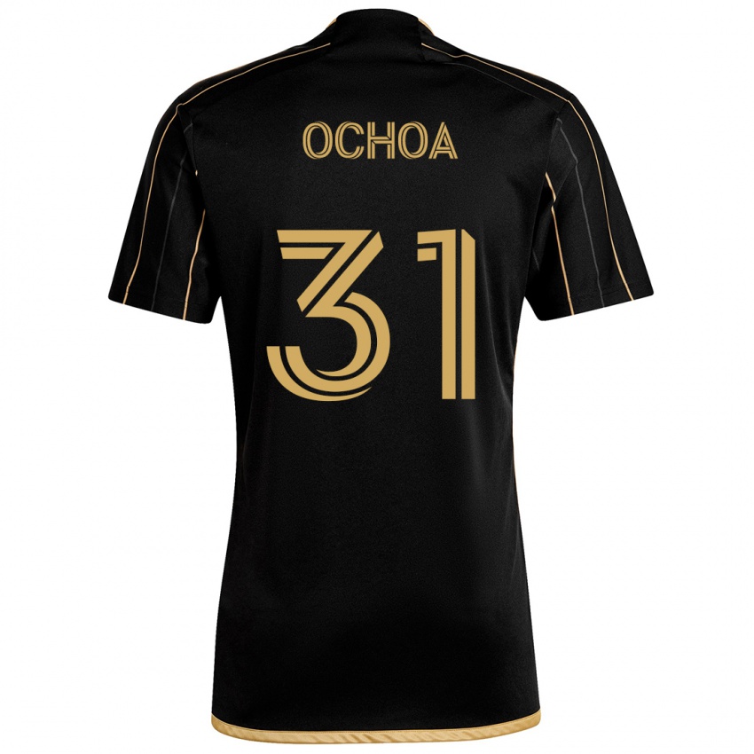 Bambino Maglia David Ochoa #31 Oro Nero Kit Gara Home 2024/25 Maglietta