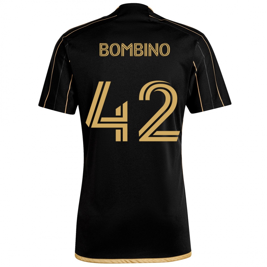 Bambino Maglia Luca Bombino #42 Oro Nero Kit Gara Home 2024/25 Maglietta