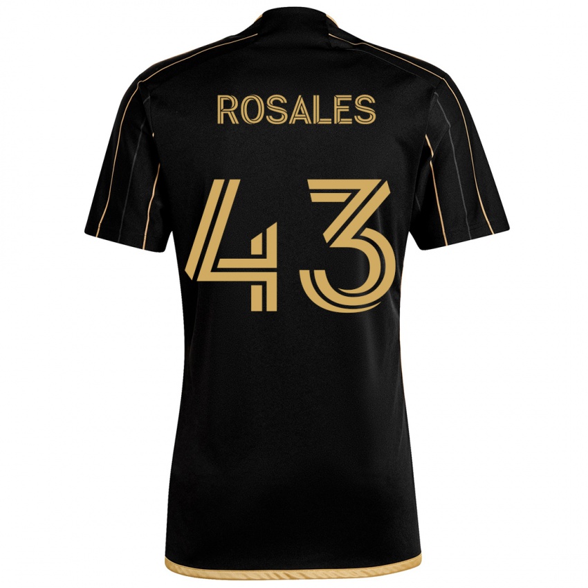 Bambino Maglia Diego Rosales #43 Oro Nero Kit Gara Home 2024/25 Maglietta