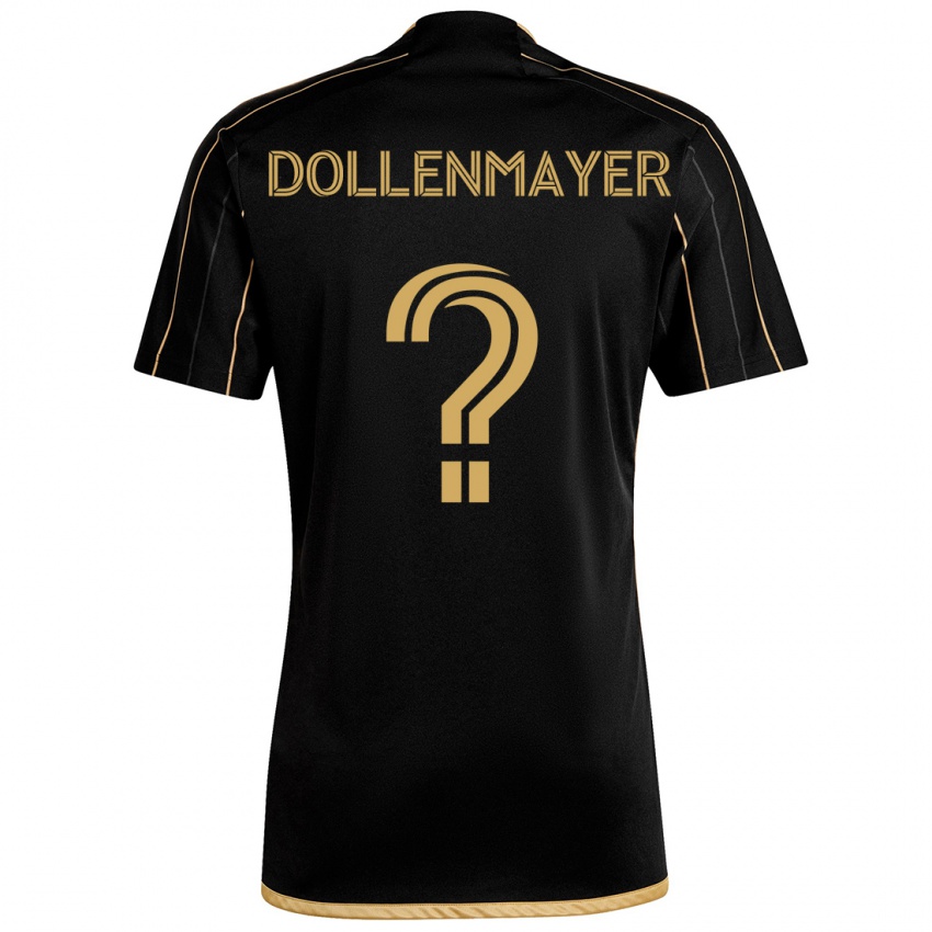 Bambino Maglia Noah Dollenmayer #0 Oro Nero Kit Gara Home 2024/25 Maglietta