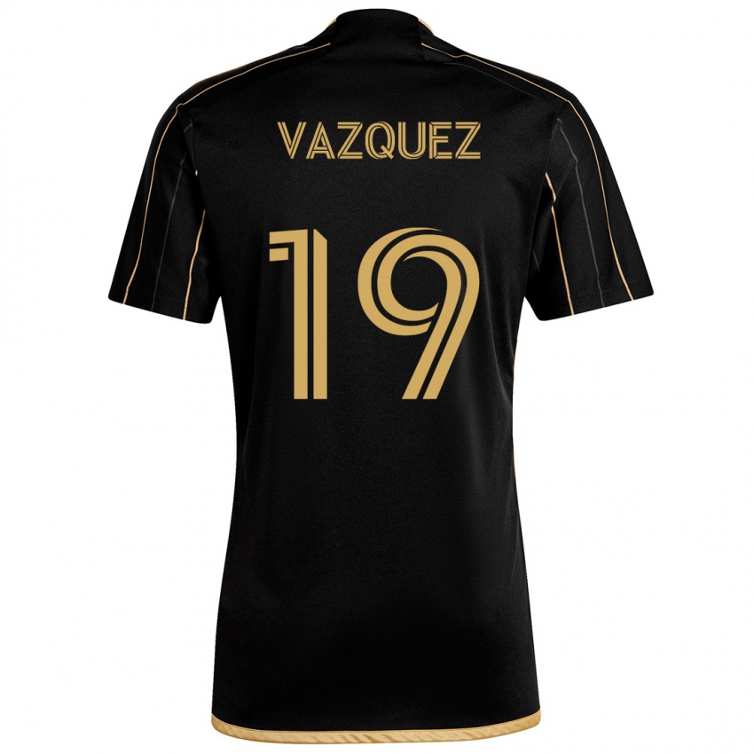 Bambino Maglia Favian Vazquez #19 Oro Nero Kit Gara Home 2024/25 Maglietta