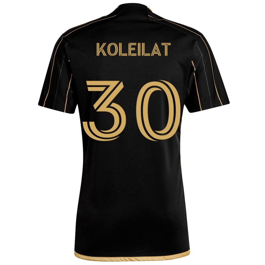 Bambino Maglia Jassem Koleilat #30 Oro Nero Kit Gara Home 2024/25 Maglietta