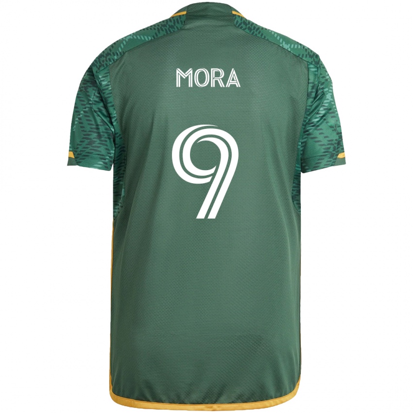 Bambino Maglia Felipe Mora #9 Verde Arancione Kit Gara Home 2024/25 Maglietta