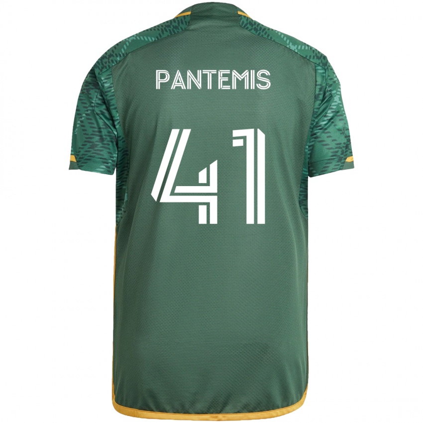 Bambino Maglia James Pantemis #41 Verde Arancione Kit Gara Home 2024/25 Maglietta