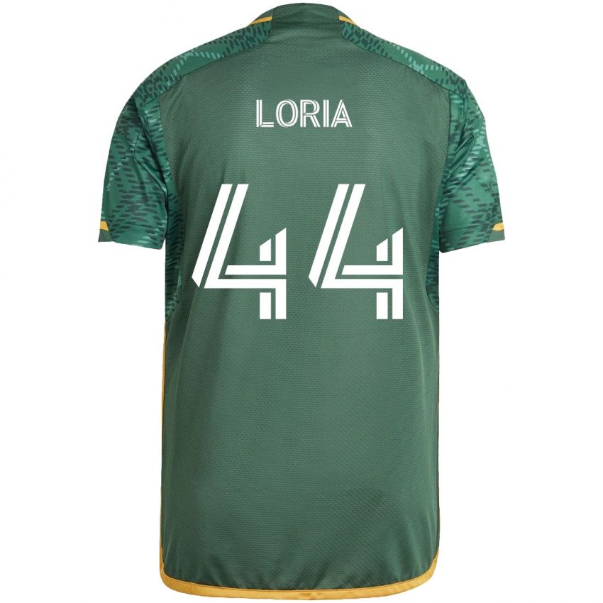 Bambino Maglia Marvin Loría #44 Verde Arancione Kit Gara Home 2024/25 Maglietta