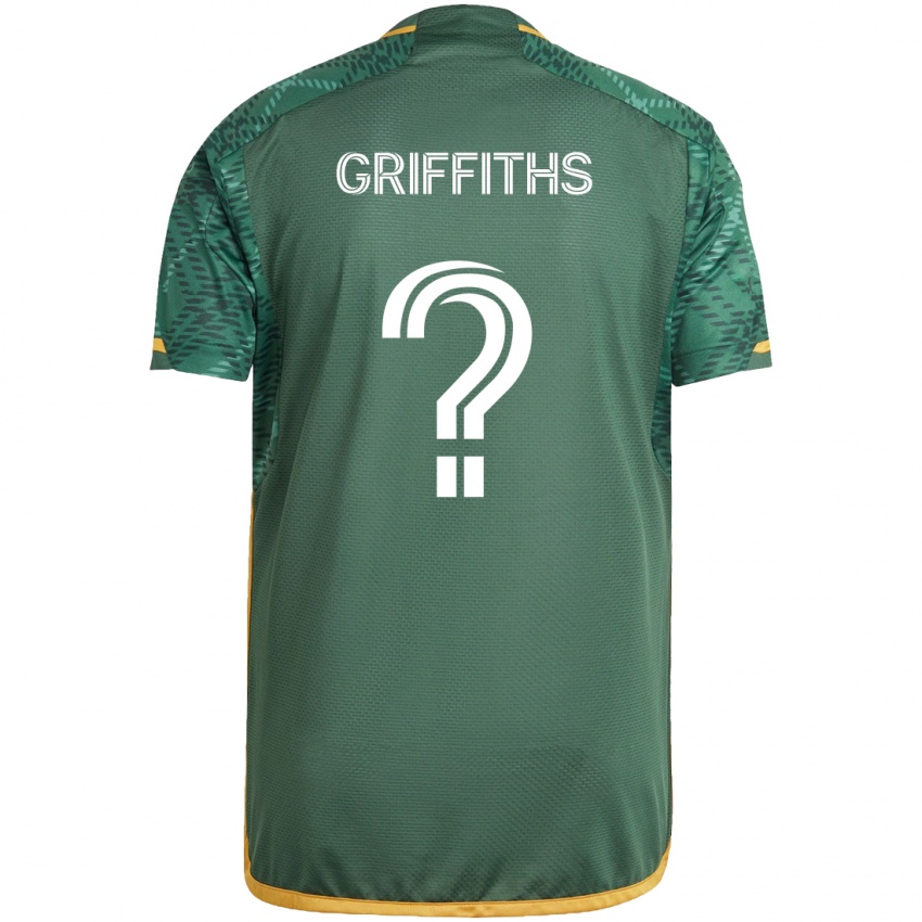 Bambino Maglia Reo Griffiths #0 Verde Arancione Kit Gara Home 2024/25 Maglietta