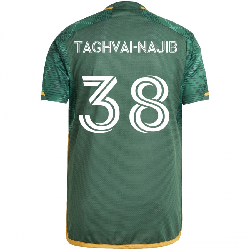 Bambino Maglia Braxton Taghvai-Najib #38 Verde Arancione Kit Gara Home 2024/25 Maglietta