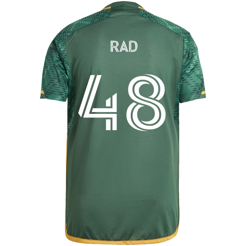 Bambino Maglia Kaveh Rad #48 Verde Arancione Kit Gara Home 2024/25 Maglietta