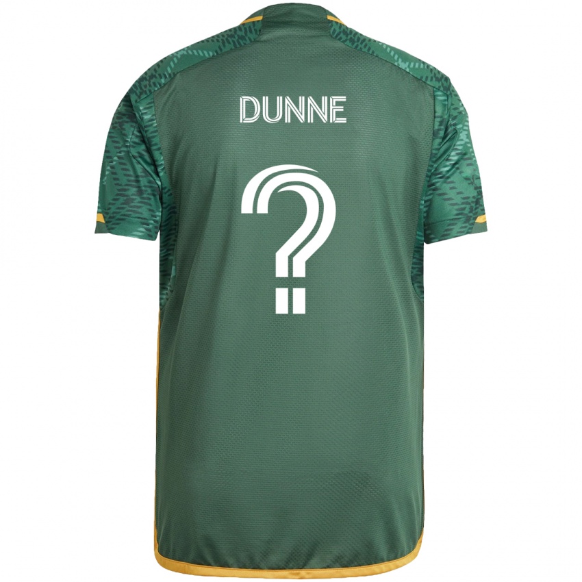 Bambino Maglia Michael Dunne #0 Verde Arancione Kit Gara Home 2024/25 Maglietta