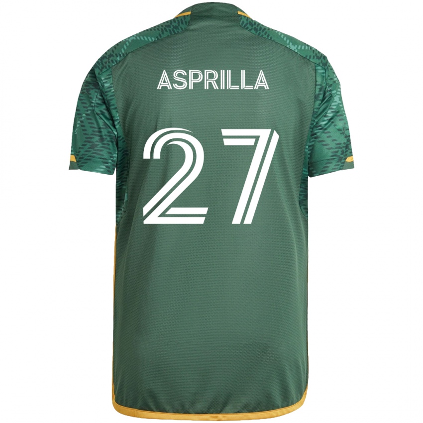 Bambino Maglia Dairon Asprilla #27 Verde Arancione Kit Gara Home 2024/25 Maglietta