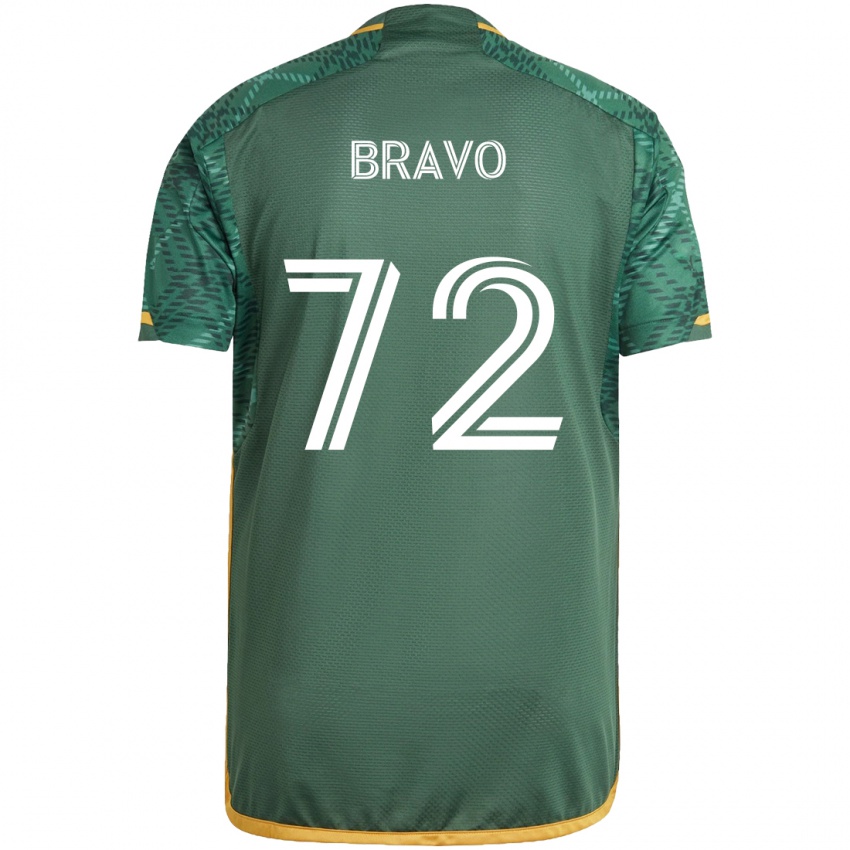 Bambino Maglia Julian Bravo #72 Verde Arancione Kit Gara Home 2024/25 Maglietta