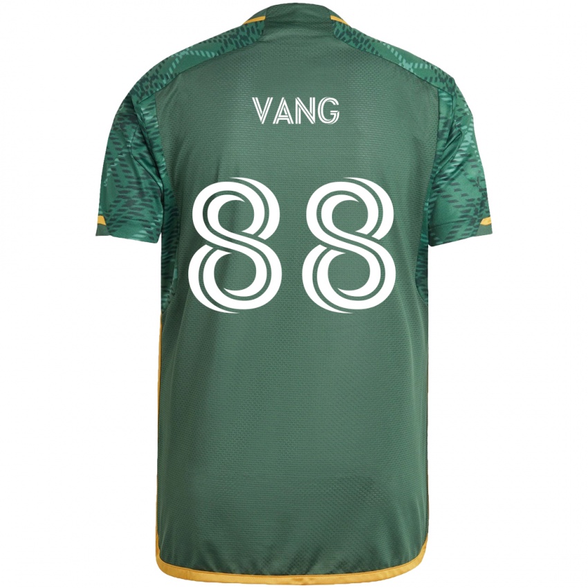 Bambino Maglia Michael Vang #88 Verde Arancione Kit Gara Home 2024/25 Maglietta