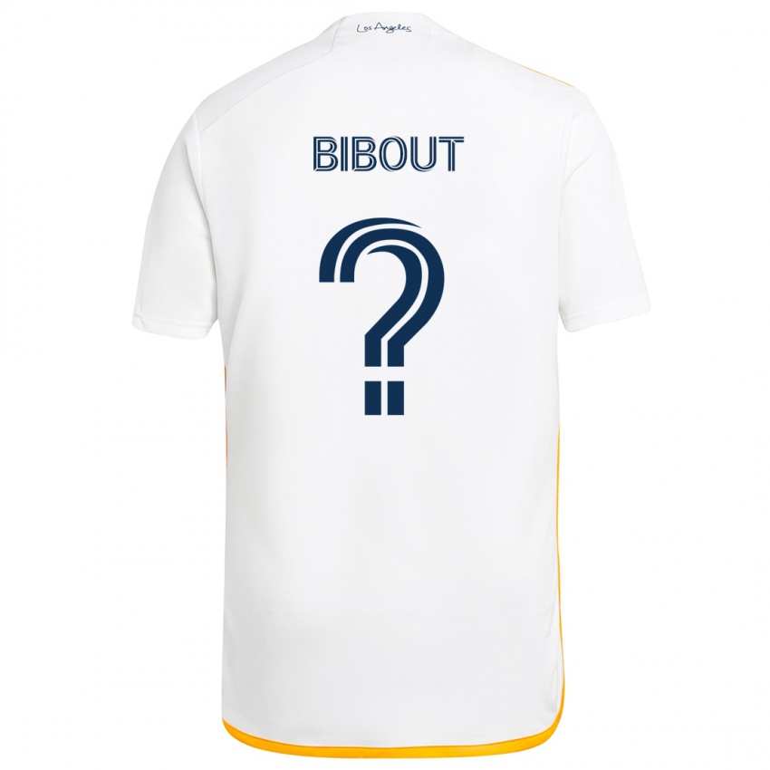 Bambino Maglia Aaron Bibout #0 Bianco Giallo Kit Gara Home 2024/25 Maglietta