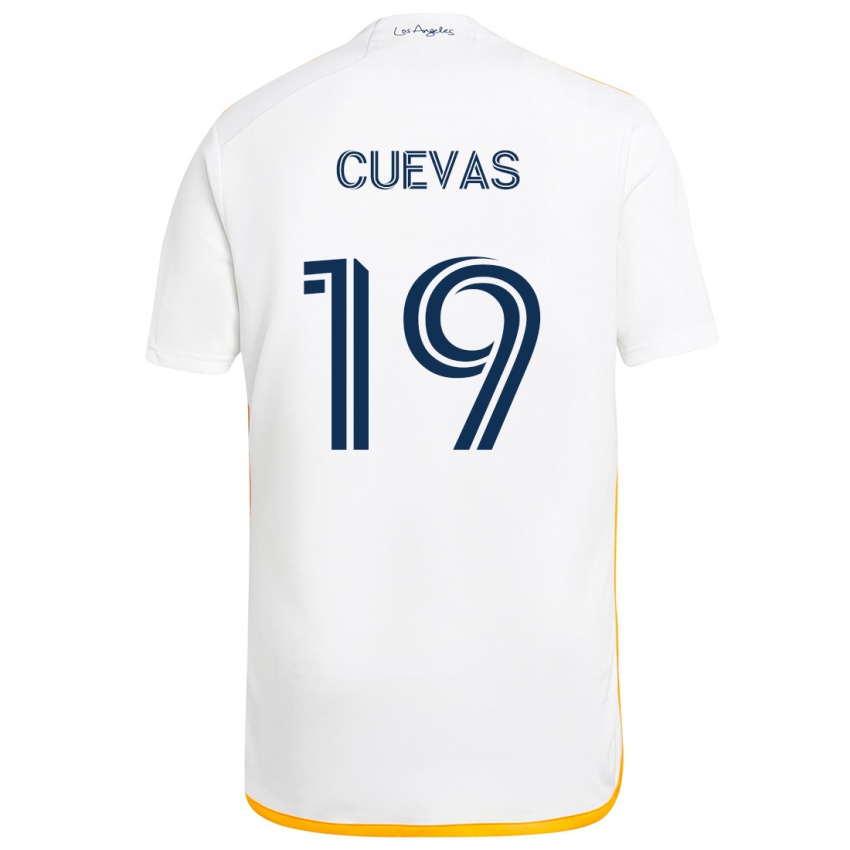 Bambino Maglia Mauricio Cuevas #19 Bianco Giallo Kit Gara Home 2024/25 Maglietta