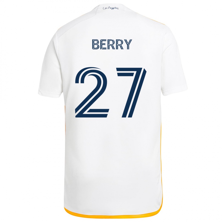 Bambino Maglia Miguel Berry #27 Bianco Giallo Kit Gara Home 2024/25 Maglietta