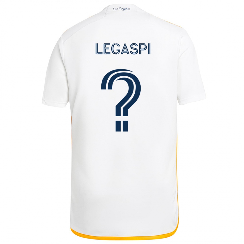 Bambino Maglia Allan Legaspi #0 Bianco Giallo Kit Gara Home 2024/25 Maglietta